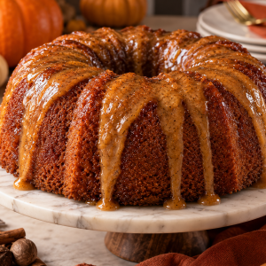 Limited edition Spiced Pumpkin Rum cake by Goddie Pam's Patisserie, handcrafted with pumpkin, warm autumn spices, and rum.